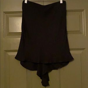 Wayne NWT Black Silk Skirt Size L